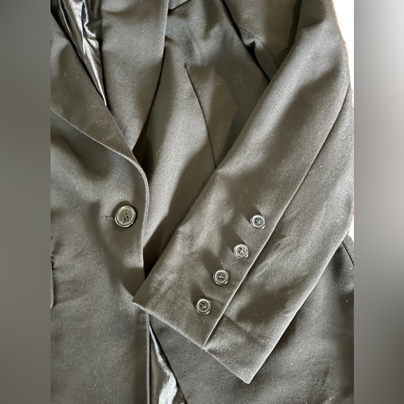 Women’s Hudson’s Bay black lined oversized blazer - size small - Picture 2 of 6